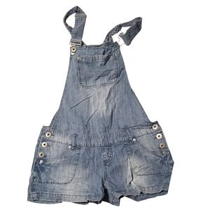 Denim Overalls Shorts